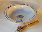 Lavenderware large rimmed bowl